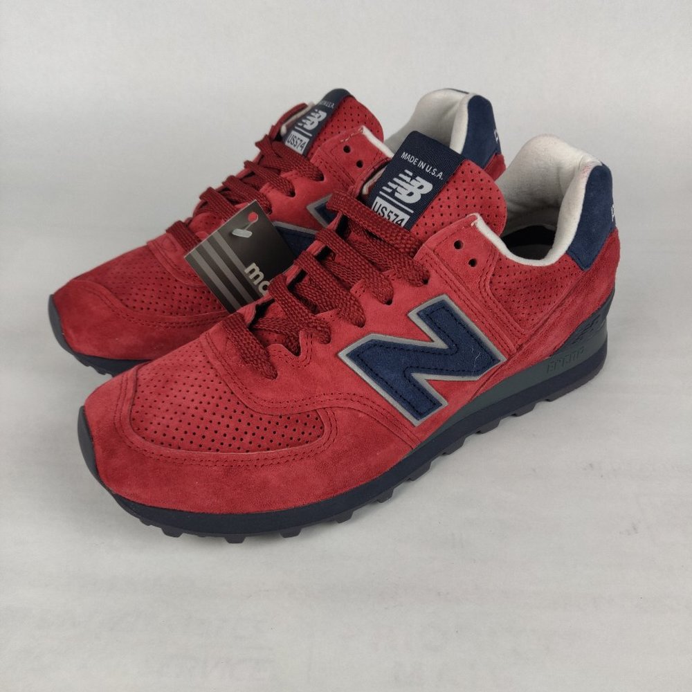 New Balance Mens US 8.5 Red USA Shoes US574XAD